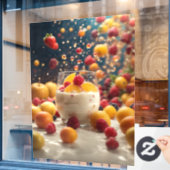 Fensterklammer Fensteraufkleber (Café-Fenster)