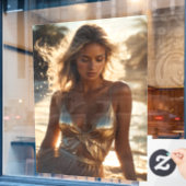 Fensterklammer Fensteraufkleber (Café-Fenster)