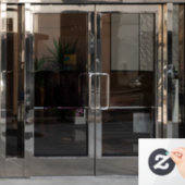 Fensterklammer Fensteraufkleber (Büro Tür)