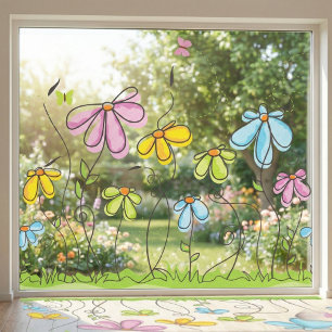 Fensterklammer für Blume Fensteraufkleber