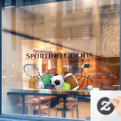 Fensterklammer für das Design von Sportgeräten Fensteraufkleber (Café-Fenster)