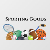 Fensterklammer für das Design von Sportgeräten Fensteraufkleber (Blatt)