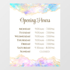 Fensterklammer für das Pastel-Opal-Design Fensteraufkleber