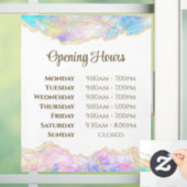 Fensterklammer für das Pastel-Opal-Design Fensteraufkleber (Zuhause)