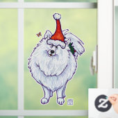 Fensterklammer für festes Weißes Spitz Fensteraufkleber (Zuhause)