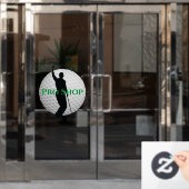 Fensterklammer für Golf-Ball Fensteraufkleber (Büro Tür)
