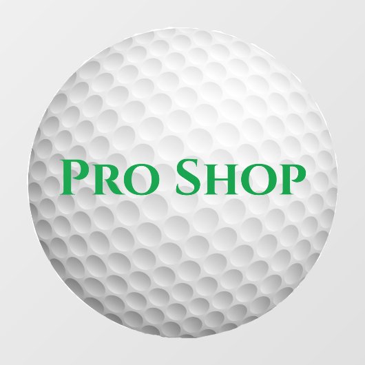 Fensterklammer für Golf-Ball Fensteraufkleber (Blatt)