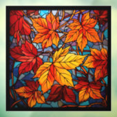 Fensterklammer für Herbstlaub Fensteraufkleber (Blatt 3)