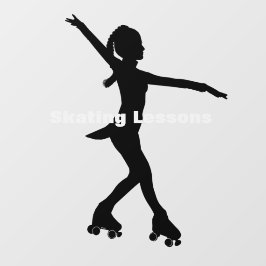 Fensterklammer für Roller-Skaten Fensteraufkleber