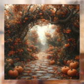 Fensterklammer im Herbst Fensteraufkleber (Blatt 2)