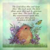 Fensterklammer mit Bibelversen und Naturkunstwerke Fensteraufkleber (Blatt 3)