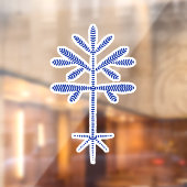 Fensterklammer mit blauem Klammern Fensteraufkleber (Blatt 2)