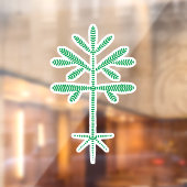 Fensterklammer mit einer grünen Klammer Fensteraufkleber (Blatt 2)