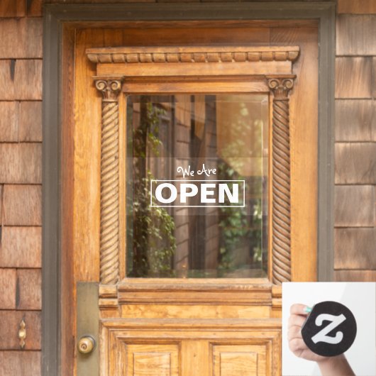 Fensterklammer öffnen fensteraufkleber (Haustür)