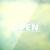 Fensterklammer öffnen fensteraufkleber