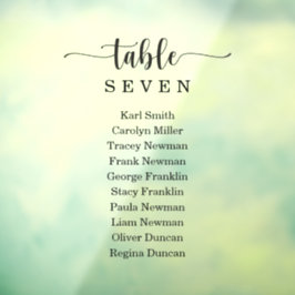 Fensterklammer rustikales Hochzeitssymbol Fensteraufkleber