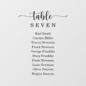 Fensterklammer rustikales Hochzeitssymbol Fensteraufkleber (Blatt)