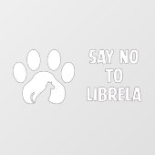 Fensterklammer: Sagen Sie "Nein" zu "L" Fensteraufkleber (Blatt)