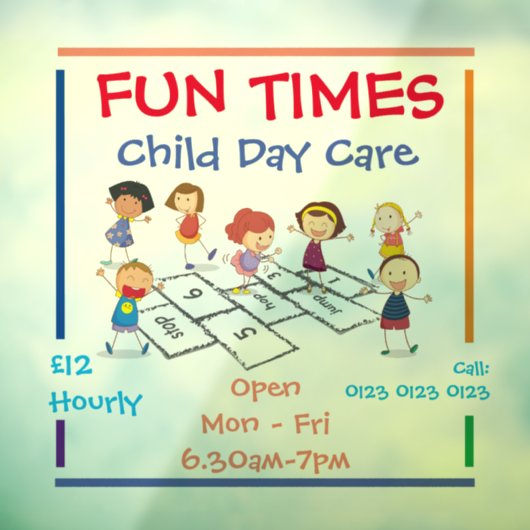 Fensterklammern anpassen - Kindertagesbetreuung Fensteraufkleber (Blatt 3)