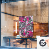 Fensterklammern für gemischte Signale Fensteraufkleber (Café-Fenster)