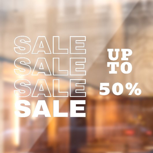 Fensterklemme für den Einzelhandel Fensteraufkleber (Blatt 2)