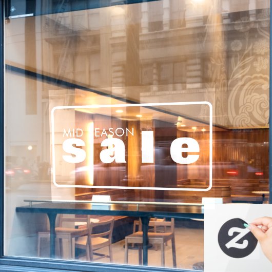 Fensterklemme für den Einzelhandel Fensteraufkleber (Café-Fenster)