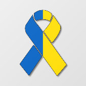 Fensterklemme für die Unterstützung der Ukraine Fensteraufkleber (Blatt)