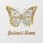 Fensterklemme für Schmetterlinge Fensteraufkleber (Blatt)