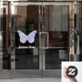 Fensterklemme für Schmetterlinge Fensteraufkleber (Büro Tür)