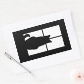 Fensterklick zum Anpassen der Farbdekoration Rechteckiger Aufkleber (Umschlag)