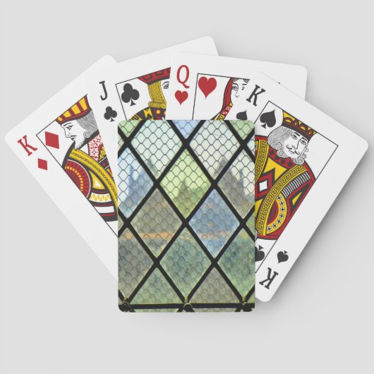 Fensterkunst Spielkarten (Rückseite)