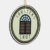 Fensterläden geschlossen! keramik ornament (Rechts)