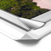 Fensterläden mit Blick auf das tropische Meer Poster (Ecke)