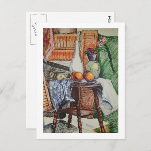 Fensterläden Postkarte (Vorne/Hinten)