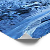 Fensterlandschaft aus gefrorenem Fake Poster (Ecke)