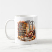 Fensterlese-Tasse — Gemütlicher Sessel & Bücher Kaffeetasse (Links)