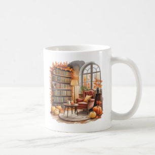 Fensterlese-Tasse — Gemütlicher Sessel & Bücher Kaffeetasse