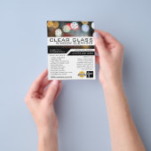 Fensterleuchten, Fensterreinigung Werbung Flyer (Gruppe)