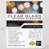 Fensterleuchten, Fensterreinigung Werbung Flyer (Vorne)
