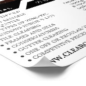 Fensterleuchten, Fensterreinigung Werbung Poster (Ecke)