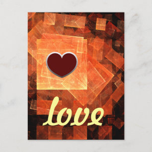 Fensterlicht Moderne geometrische Quadrate Abstrak Postkarte