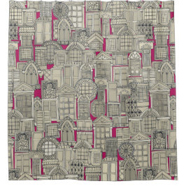 Fensterpink Duschvorhang