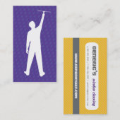 Fensterputzer Sillouette Visitenkarte (Vorne/Hinten)