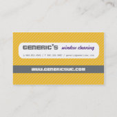 Fensterputzer Sillouette Visitenkarte (Rückseite)