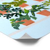 Fensterrahmen mit House-Pflanze Poster (Ecke)