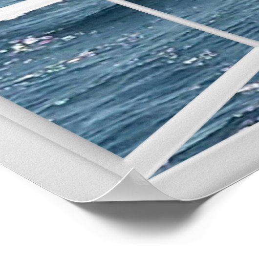 Fensterrahmen mit Whale-Schwanz Poster (Ecke)