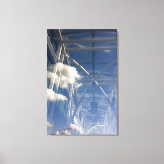 Fensterreflektionen Leinwanddruck (Vorderseite)