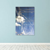 Fensterreflektionen Leinwanddruck (Insitu (Holzboden))