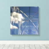 Fensterreflektionen Leinwanddruck (Insitu (Holzboden))