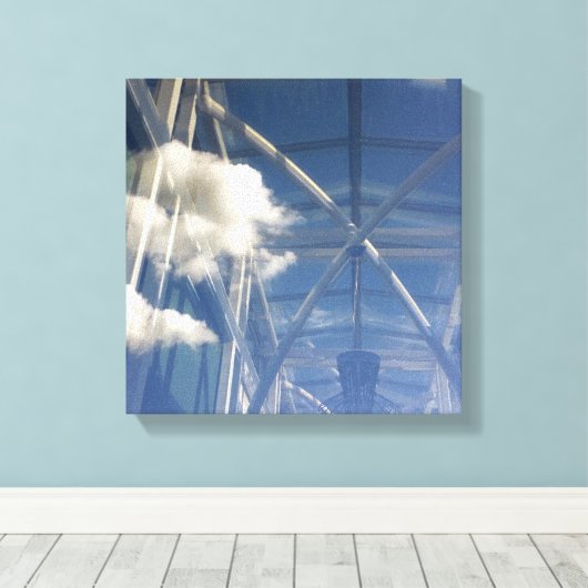 Fensterreflektionen Leinwanddruck (Insitu (Holzboden))